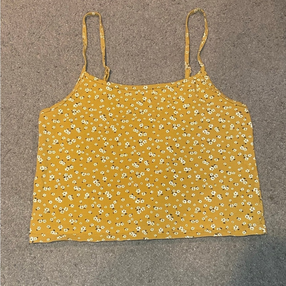 American Eagle Outfitters Yellow Floral Camisole